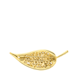 Goldfarbene Bijoux-Brosche Blatt