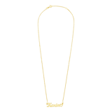 Zilveren goldplated naamketting hart voor dames
