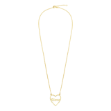 Zilveren goldplated naamketting hart voor dames