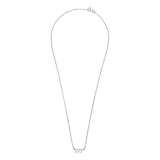 Elora gerecycled zilver zilver platinaplated angel number ketting voor dames - kies jouw nummer