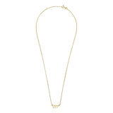 Elora gerecycled zilver zilver goldplated angel number ketting voor dames - kies jouw nummer