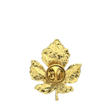 Goldfarbene Bijoux-Brosche, Blatt