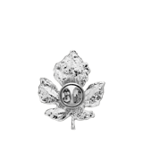 Silberfarbene Bijoux-Brosche, Blatt