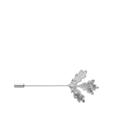 Bijoux zilverkleurige broche blad voor dames