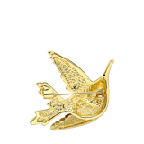 Bijoux goudkleurige broche vogel voor dames