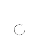 Titanium neuspiercing open ring