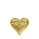 Bijoux goudkleurige broche hart voor dames