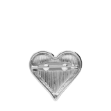 Bijoux zilverkleurige broche hart voor dames