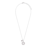 Bijoux zilverkleurige kinderkettingen set met hanger bloem