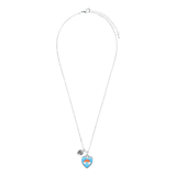 Bijoux zilverkleurige kinderkettingen set harten