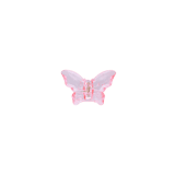 Haarklem vlinder wit/roze