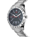 Regal heren horloge met stalen kast