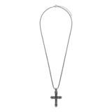 Halskette aus Edelstahl mit Kreuz