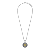 Stainless steel ketting met hanger kompas voor heren