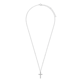 Halskette aus 925er Silber mit Anhänger, Kreuz