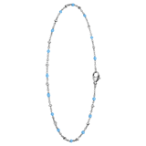 Fußkettchen aus recyceltem Edelstahl, Saturn
