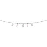 Armband aus Edelstahl mit Rosenquarz