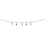 Armband aus Edelstahl mit Lapislazuli