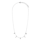 LuLu Jewels stainless steel ketting met rozenkwarts voor dames