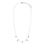 Halskette aus Edelstahl mit Lapislazuli
