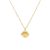 Stainless steel goldplated ketting met hanger voor dames
