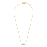 Stainless steel goldplated ketting met hanger voor dames