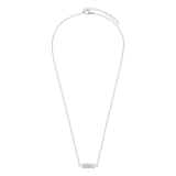 Halskette aus Edelstahl mit Glitzerstein
