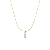 Zilveren goldplated sieradenset met zirkonia voor dames