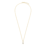 Zilveren goldplated sieradenset met zirkonia voor dames