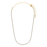 Zilveren ketting zonder hanger met strass wit voor dames