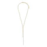 Goldfarbenes Modeschmuckset mit Halskette und Armband mit Strassbesatz