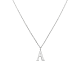 Stainless steel ketting letter A
