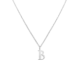 Stainless steel ketting letter B
