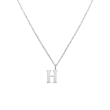 Stainless steel ketting letter H