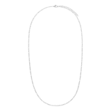 Stainless steel figaro ketting unisex 2mm breed