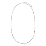 Halskette aus Edelstahl, mit Figaroglied, 3 mm