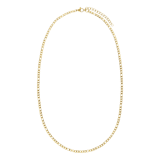 Stalen goldplated schakelketting 4mm