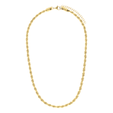 Stainless steel goldplated schakelketting 4mm voor dames