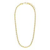 Stainless steel goldplated schakelketting 5mm voor dames