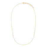 Stainless steel goldplated schakelketting 1mm voor dames