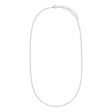 Halskette mit Gourmetglied aus Edelstahl, 2 mm