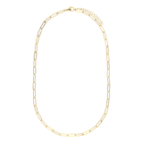 Stainless steel goldplated schakelketting 4mm