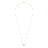 Halskette aus 585er Gelbgold, mit Zirkonia, Herz