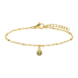 Armband aus Edelstahl, vergoldet, mit Geburtsstein, November