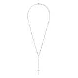 Zilveren ketting met hanger kruis voor dames