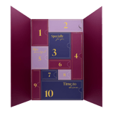 Adventskalender staal goldplated