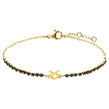 Tennisarmband aus Edelstahl, vergoldet, Stier/Taurus