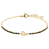 Tennisarmband aus Edelstahl, vergoldet, Steinbock/Capricornus
