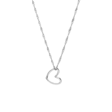 Stainless steel ketting met hart met doosje