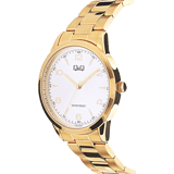 Q&Q goudkleurig stainless steel herenhorloge C10A-044PY